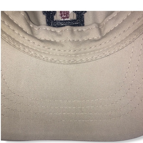 EUC Tommy Hilfiger Men's Khaki 6 Panel Cotton Logo Adjustable Cap - Picture 4 of 7